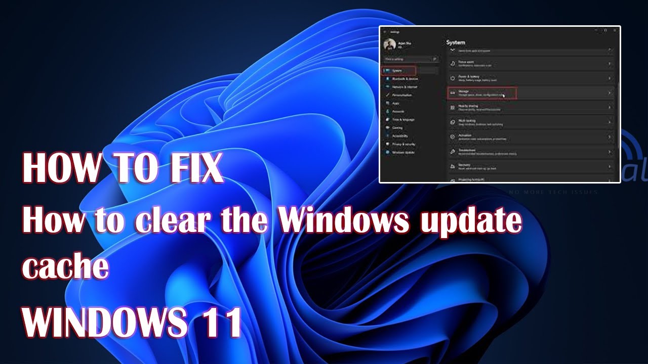 Clearing Cache in Windows 11