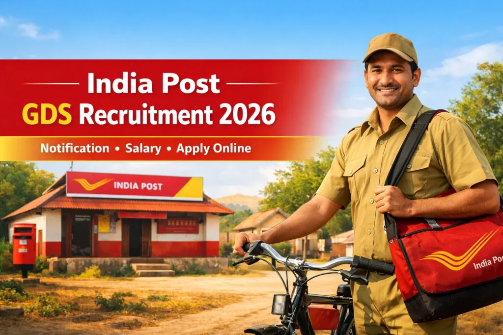 India Post GDS Recruitment 2026 notification salary eligibility apply online